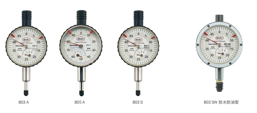 MarCator 803 A / 805 A / 803 S / 803 SW 机械指示表