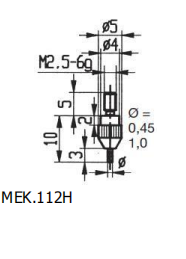 指示表测头 M2,5